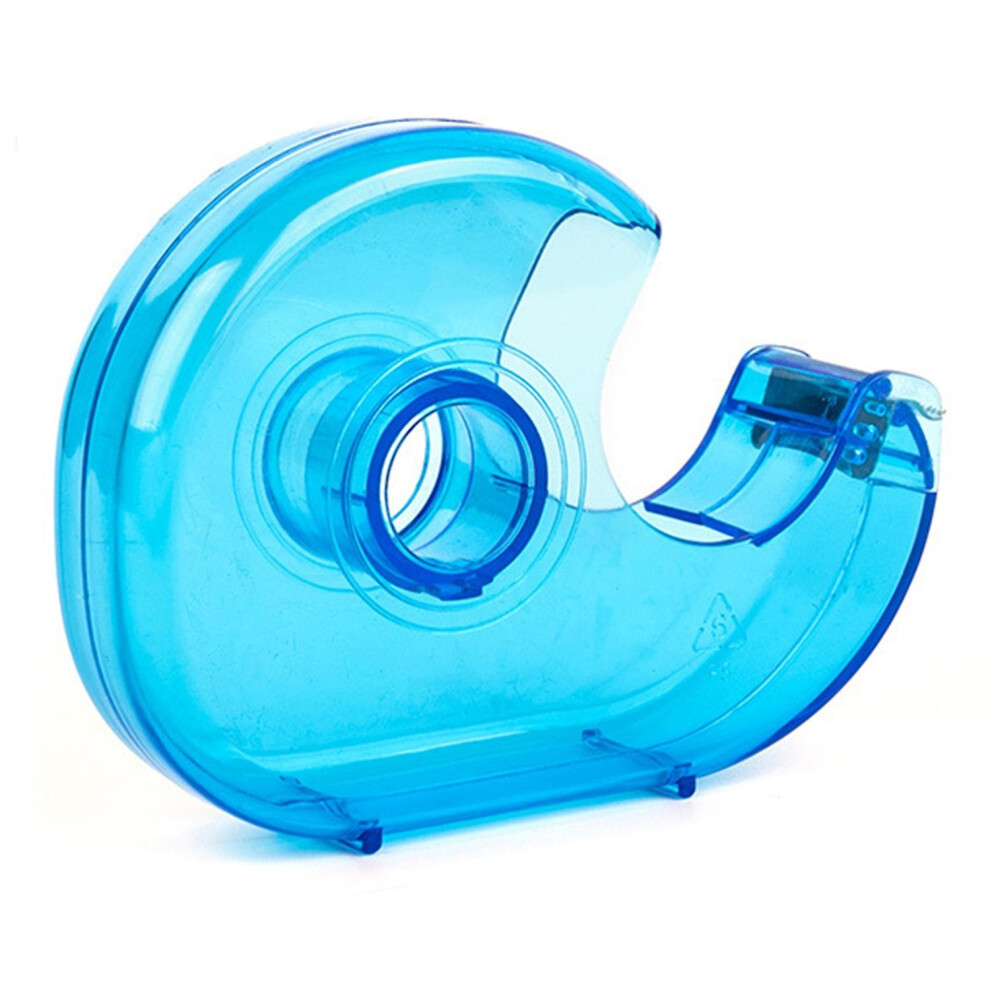 (As Show, One Size) Transparent Desktop Tape Cutter Tape Hand Use Practical Plastic Adhesive Tape Dispenser Portable Lig 6909775545607