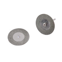 (As show, One size) 10X Mini Diamond Saw Blade Cutting Disc Rotary Wheel Grinding + 2 Mandrel For Grinding Machine