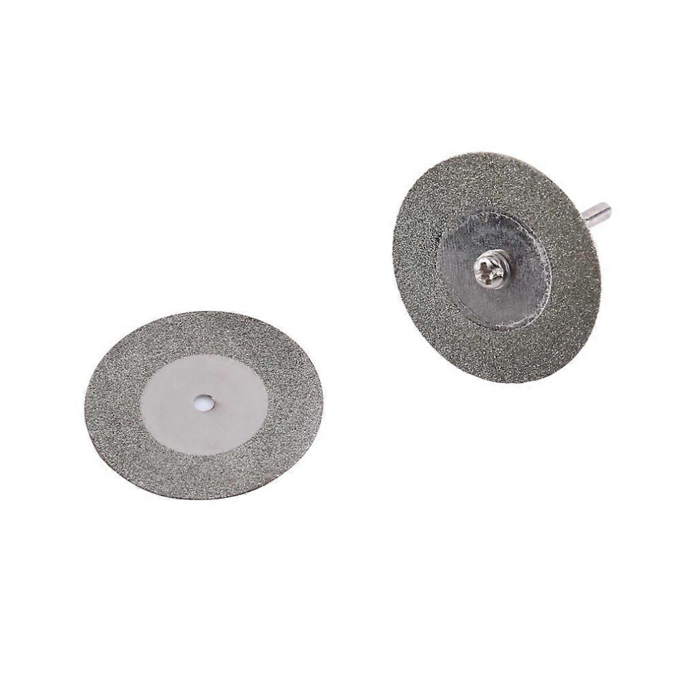 (As Show, One Size) 10X Mini Diamond Saw Blade Cutting Disc Rotary Wheel Grinding + 2 Mandrel For Grinding Machine 6909775985021