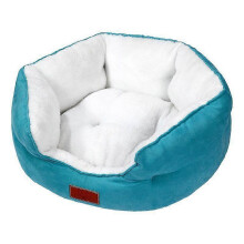 (As show, One size) Dog Bed for Small Dogs Cat Beds for Indoor Cats Washable Puppy Sleeping Bed with Non-Slip Bottom Pets Warming Soft Calming Bed