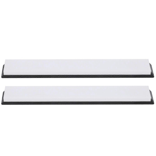 (As show, One size) 2Pcs 4000 Grits Fixed Angle Sharpener Grindstone with Base White Stone Knife Sharpen Tools