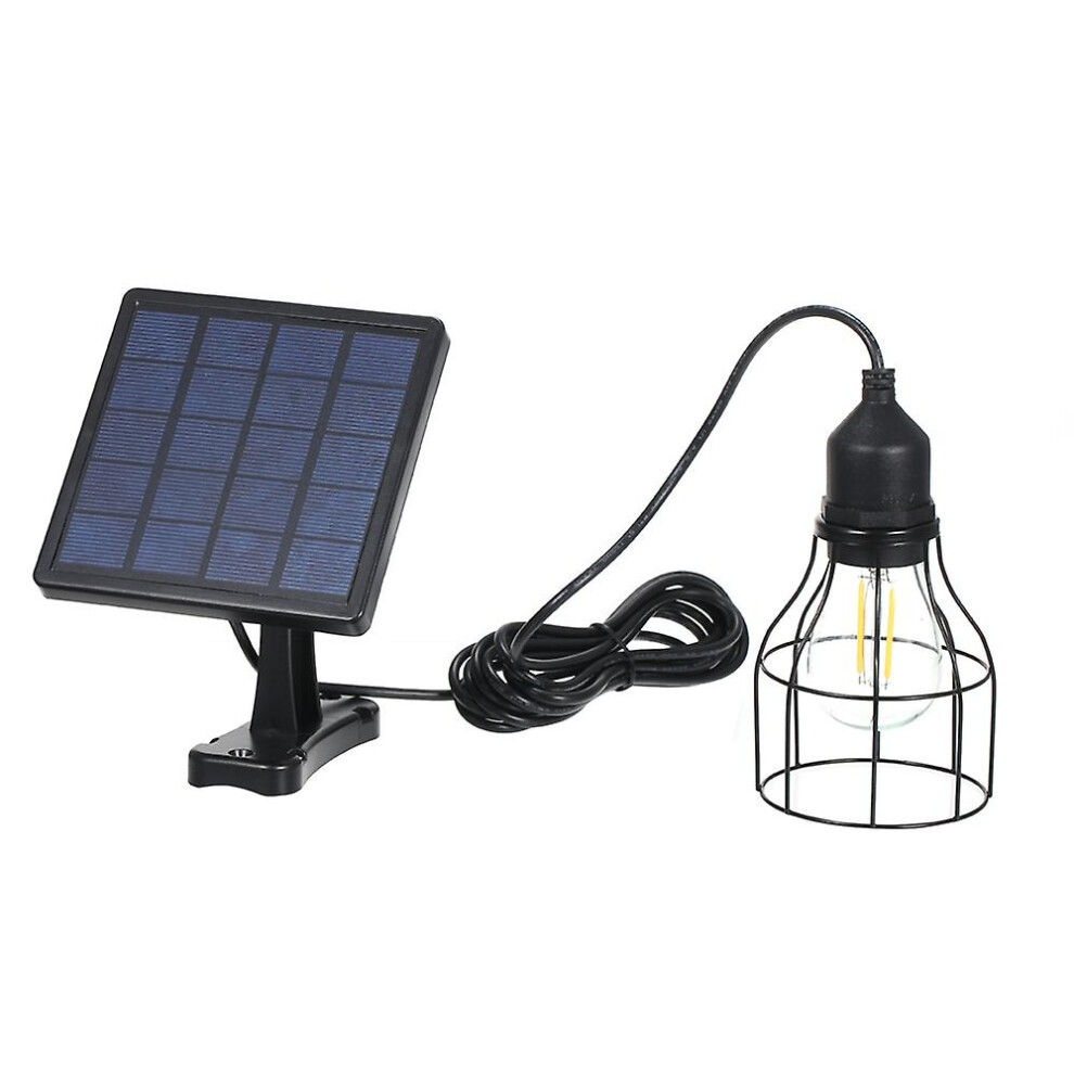 (As show, One size) Solar Powered Energy Pendant Light E27 Outdoor Lamp Sensitive Light IP65 Water Resistance for Garden-image-OPC-PHB2J9C-NEW