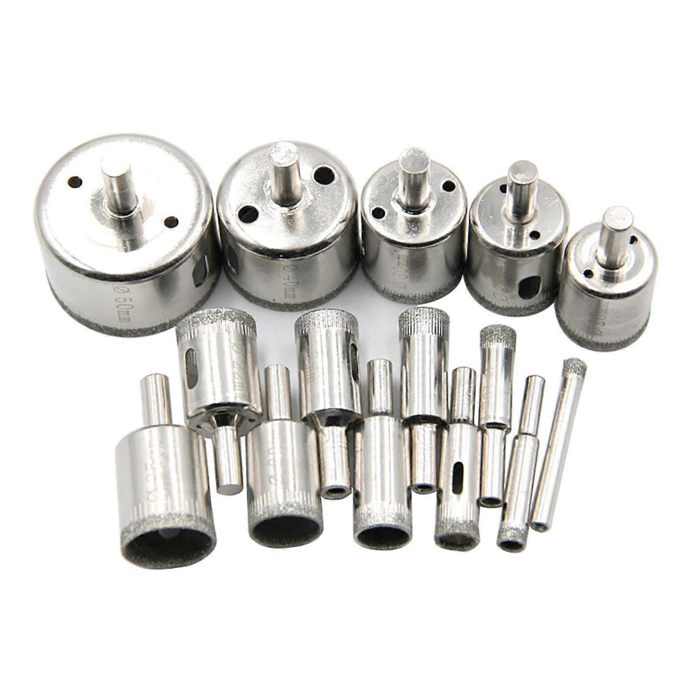 (As Show, One Size) 15Pcs Diamond Drill Bit Fast Clean Cutting Hand Hole Opener For Marble Granite Ceramic Tiles 6909775985281