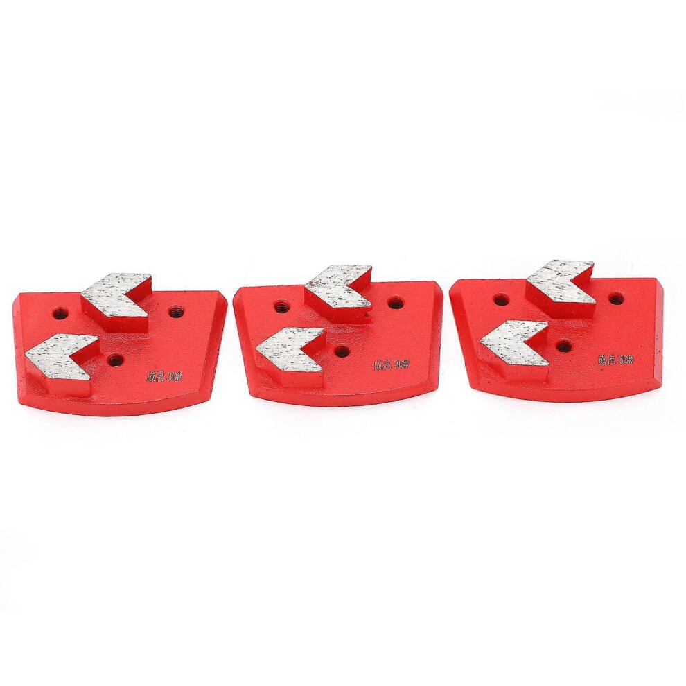 (As Show, One Size) 3Pcs Diamond Grinding Block Arrow Tooth Low Noise Stone Sanding Tools Grinder Accessory 6909775987025