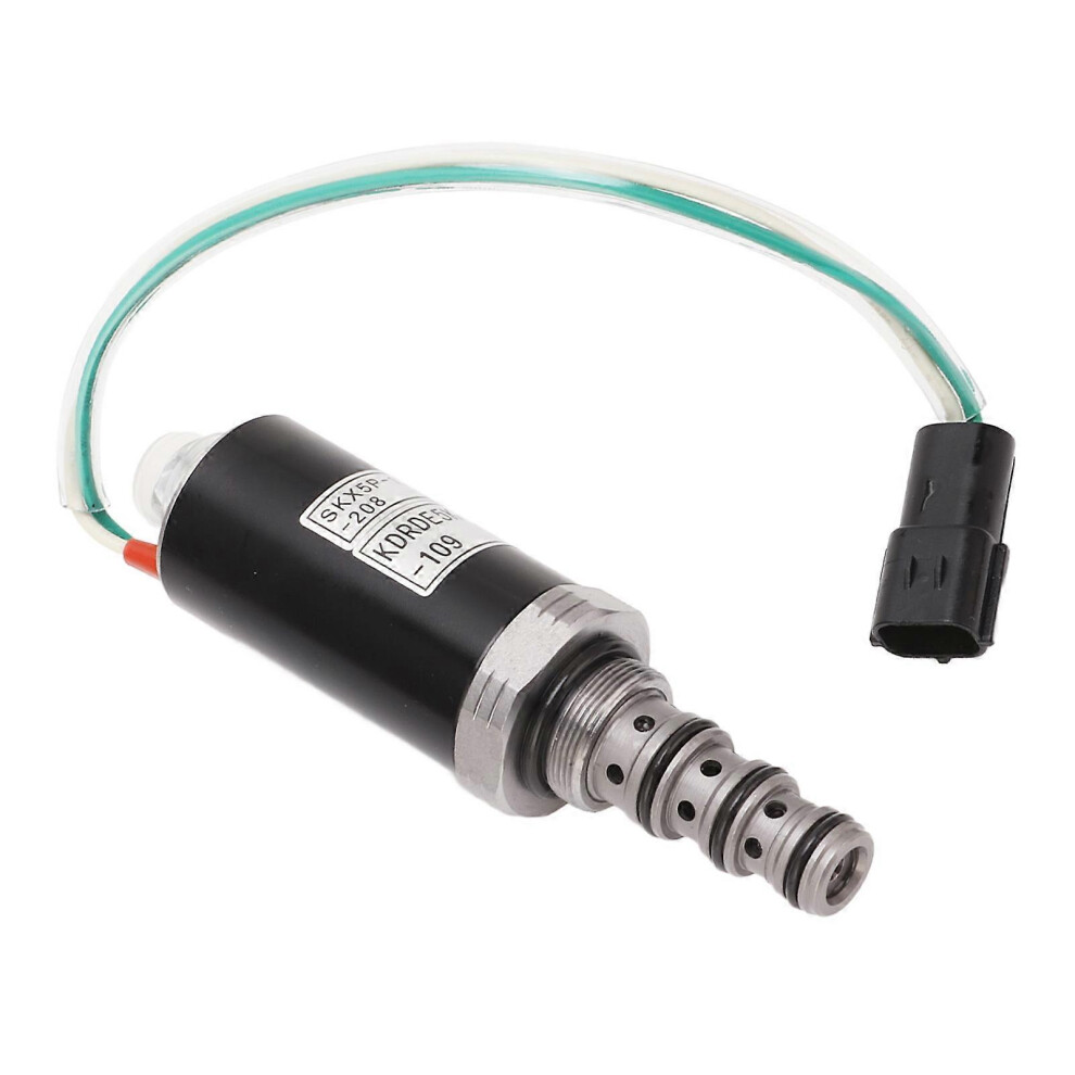 (As Show, One Size) Hydraulic Pump Solenoid Valve Kdrde5k 20 40C07 109 Skx5p 17 208 For Kobelco Sk200 6E Excavator 6909775987032