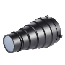 (As show, One size) Metal Conical Snoot with Honeycomb Grid 5pcs Color Filter Kit for Bowens Mount Studio Strobe Monolig