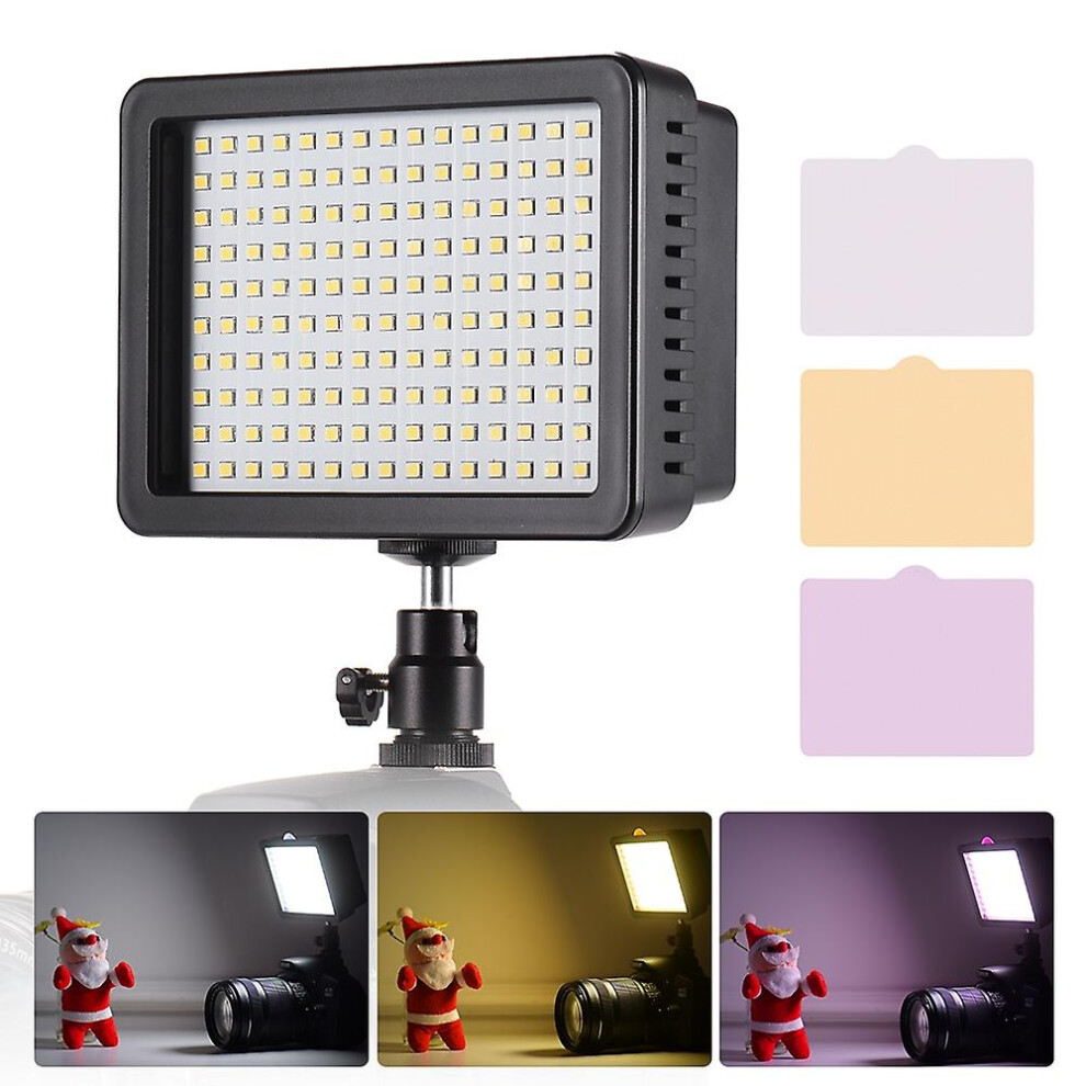 (As Show, One Size) Andoer Portable 160Pcs Led Video Lamp 5600K Color Temperaure With Dimmable Switch Ultra Bright Light 6909775548097