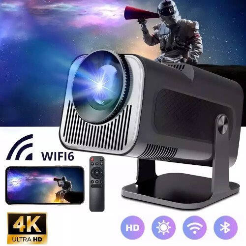 Projector 5G 4K Smart HD LED WiFi Bluetooth HDMI USB Android Office Home Theater