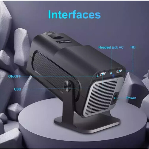 Projector 5G 4K Smart HD LED WiFi Bluetooth HDMI USB Android Office Home Theater 1