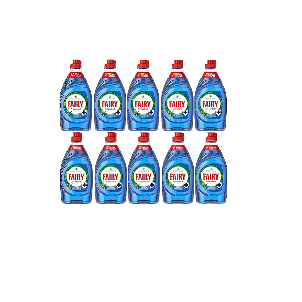 Fairy Platinum Washing Up Liquid Antibacterial 10 x 383ml Bulk Buy