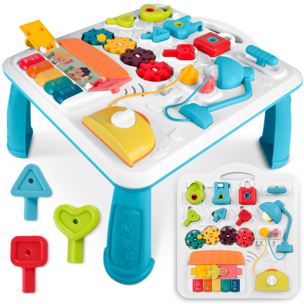 Ricokids Tavolino Interattivo, Lavagna Educativa Con Musica, 5 In 1-image
