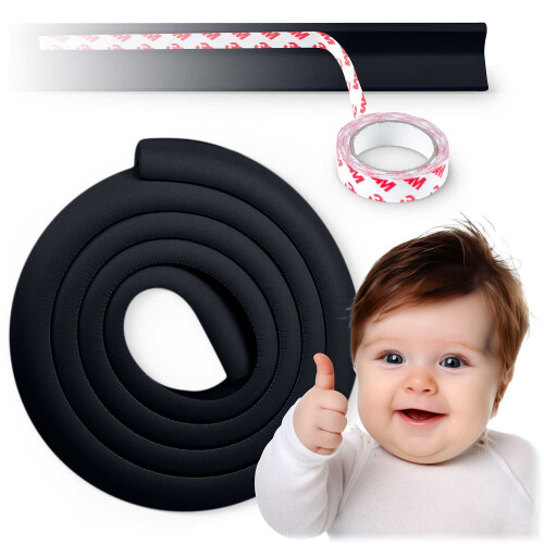 Nastro di sicurezza in schiuma nera Ricokids 798701 2 m