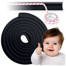 Cinta de seguridad de espuma negra Ricokids 798711 de 6 m