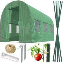 Tunnel de jardin 2x3m 6m2 Plonos