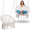 Sedia a dondolo sospesa da giardino BOHO beige 1