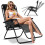 Chaise longue de jardin pliante avec coussin Sofotel ChillWell lot de 2 noir 6