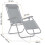 Chaise longue de jardin pliante avec coussin Sofotel ChillWell lot de 2 noir 3