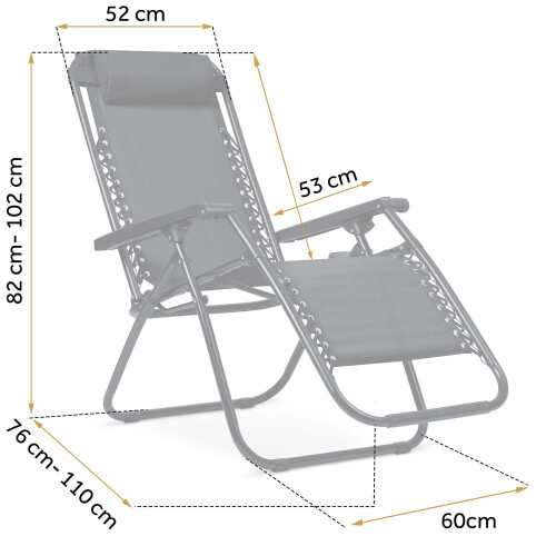 Chaise longue de jardin pliante avec coussin Sofotel ChillWell lot de 2 noir 2