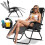 Chaise longue de jardin pliante avec coussin Sofotel ChillWell noir 1