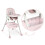 Milo roze kinderstoel met tafel 6