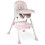 Milo roze kinderstoel met tafel 2