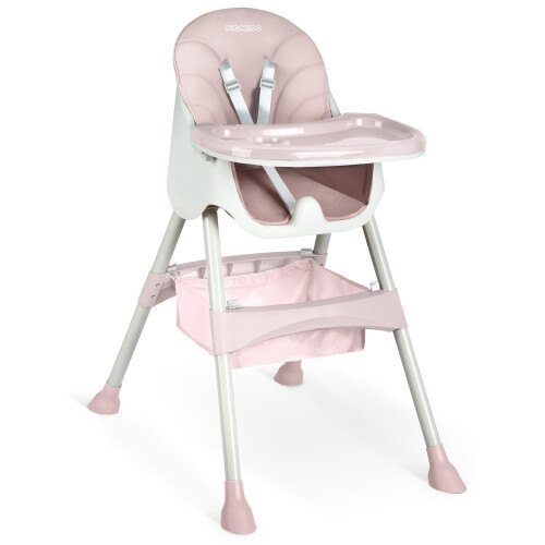 Milo roze kinderstoel met tafel 1