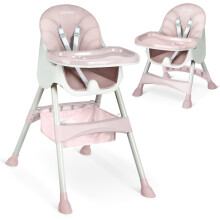 Milo roze kinderstoel met tafel