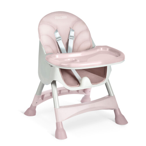 Milo roze kinderstoel met tafel 2