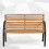 Banc de parc avec dossier 117,5 x 83 x 57 cm Luca Sofotel 5