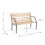 Banc de parc avec dossier 117,5 x 83 x 57 cm Luca Sofotel 9