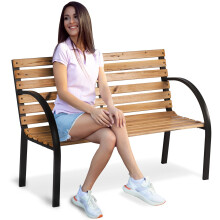 Banc de parc avec dossier 117,5 x 83 x 57 cm Luca Sofotel