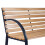 Banc de parc avec dossier 117,5 x 83 x 57 cm Luca Sofotel 7