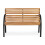 Banc de parc avec dossier 117,5 x 83 x 57 cm Luca Sofotel 4