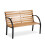 Banc de parc avec dossier 117,5 x 83 x 57 cm Luca Sofotel 2