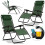 Klappbare Gartenliege mit Auflage Sofotel ChillWell 2er Set grün 1