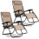 Klappbare Gartenliege mit Auflage Sofotel ChillWell 2er Set beige 2