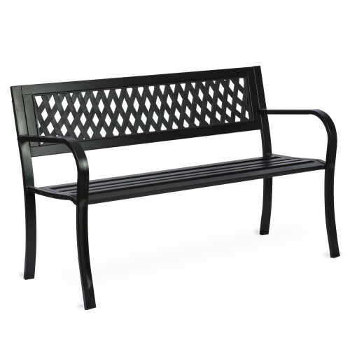 Banc de jardin avec dossier 125 x 77 x 49 cm Clover Sofa 2