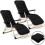 Klappbare Gartenliege mit Auflage Sofotel ChillWell 2er Set schwarz 2