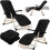 Klappbare Gartenliege mit Auflage Sofotel ChillWell 2er Set schwarz 1