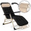Klappbare Gartenliege mit Auflage Sofotel ChillWell 2er Set schwarz 8