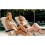 Klappbare Gartenliege mit Auflage Sofotel ChillWell 2er Set beige 8