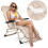 Klappbare Gartenliege mit Auflage Sofotel ChillWell 2er Set beige 6
