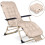 Chaise longue de jardin pliante avec coussin Sofotel ChillWell beige 2