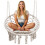 Sillón colgante de jardín BOHO beige 9