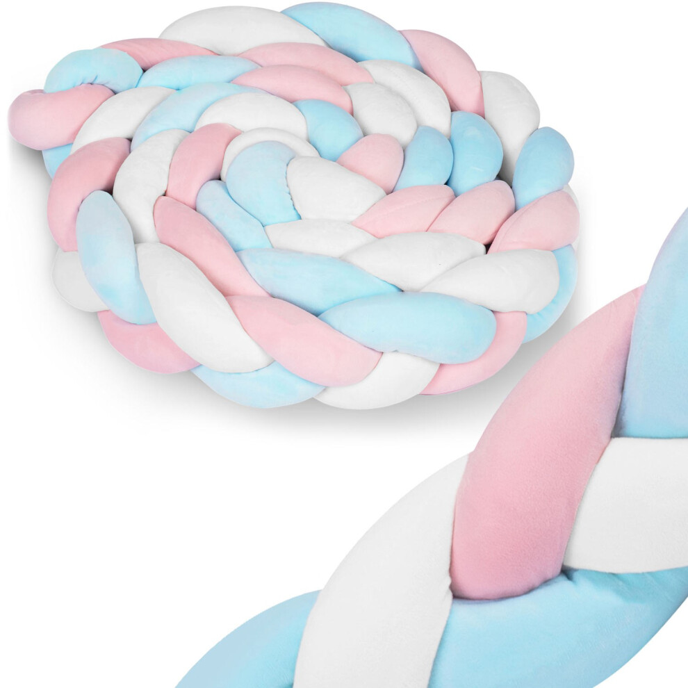 Couverture de berceau Ricokids 3 m - bleu-rose