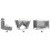 Lit de voyage 125x65x78cm RK-241 gris 16