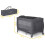 Reisebett 125 x 65 x 78 cm RK-242 anthrazit 15