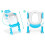 Ricokids 729200 Copriwater Orsetto con Scaletta, Blu 10