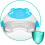 Ricokids 729200 Copriwater Orsetto con Scaletta, Blu 7