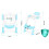 Ricokids 729200 Copriwater Orsetto con Scaletta, Blu 9